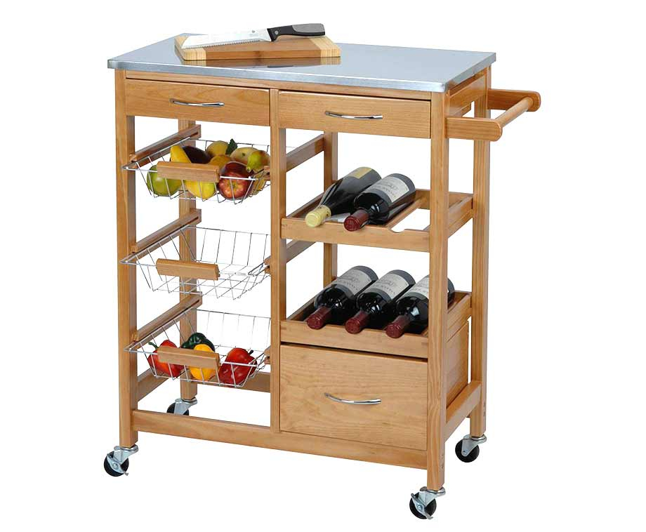 Keukentrolley Met RVS Werkblad