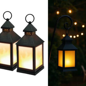 LED Lantaarn Met Met Dansende Vlammen Voor Extra Sfeer