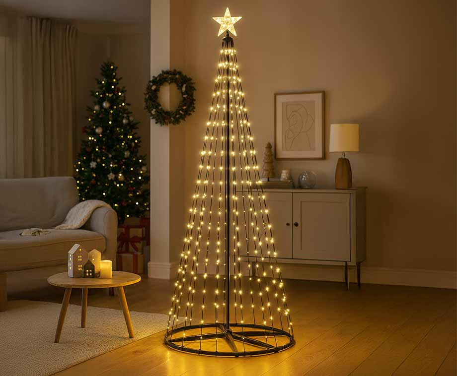 Lichtboom Met Warm Wit Licht