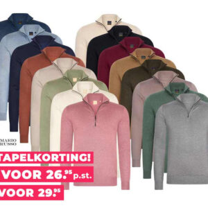 Mario Russo Half Zip Sweater