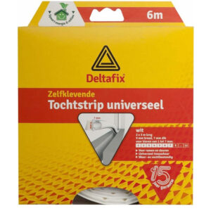 Deltafix Tochtstrip O-profiel - 2 x 3 meter - Siliconen - Wit