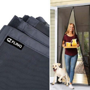 FlinQ Magnetisch Vliegengordijn - Deurgordijn - 91cm x 210cm - Glasvezel