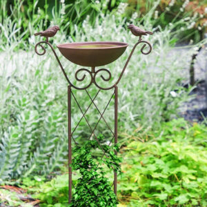 HI Vogelvoederbak met plantensteun - Bruin