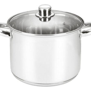 Michelino Soeppan - RVS - 10 Liter - Glazen Deksel