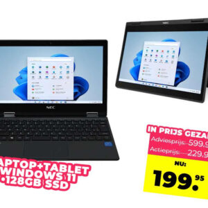 NEC VersaPro 2-In-1 Laptop En Tablet NIEUW