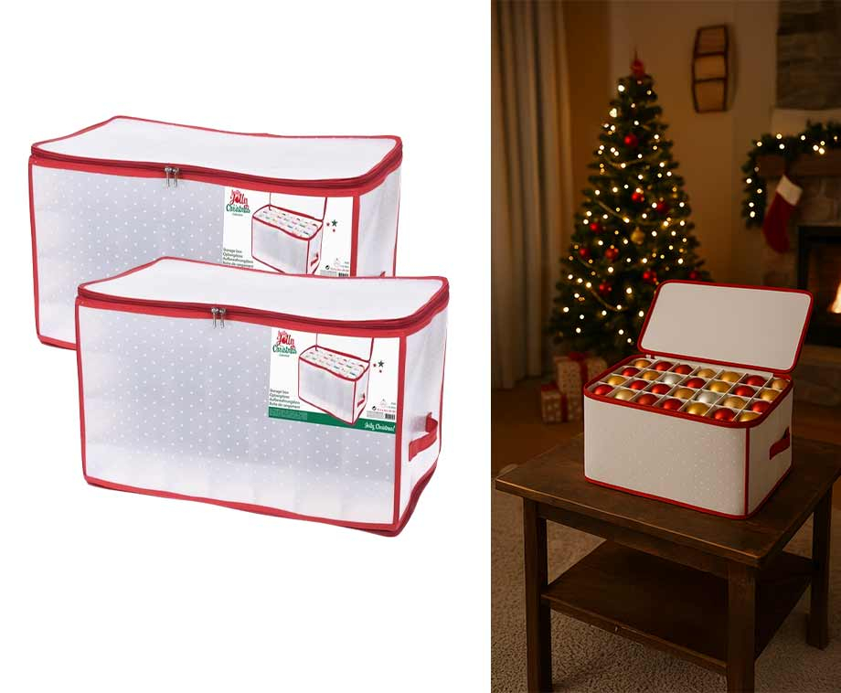 Kerstballen Opbergtas 112 Vakken
