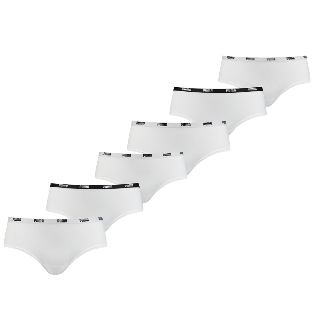 Puma Hipster Dames Wit 6-Pack-XL