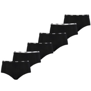 Puma Mini Short Dames Zwart 6-Pack -S