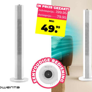 UITVERKOOP: Rowenta Torenventilator Extra Slim