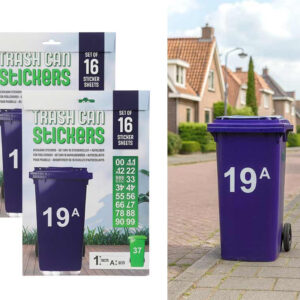 Stickervel Afvalbak Of Brievenbus 18 cm