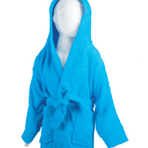 The One Kinder Badjas 340 gram Turquoise-152/164