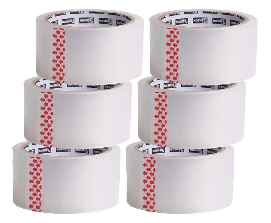 6-Pack Transparant Dozentape