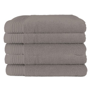 The One Badhanddoek Deluxe 70x140 550 gram Taupe (5 stuks)