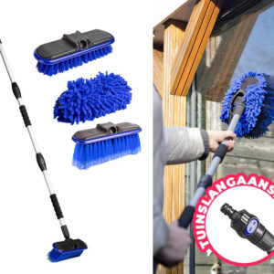 Telescopische Waterbezem Met Tuinslangaansluiting