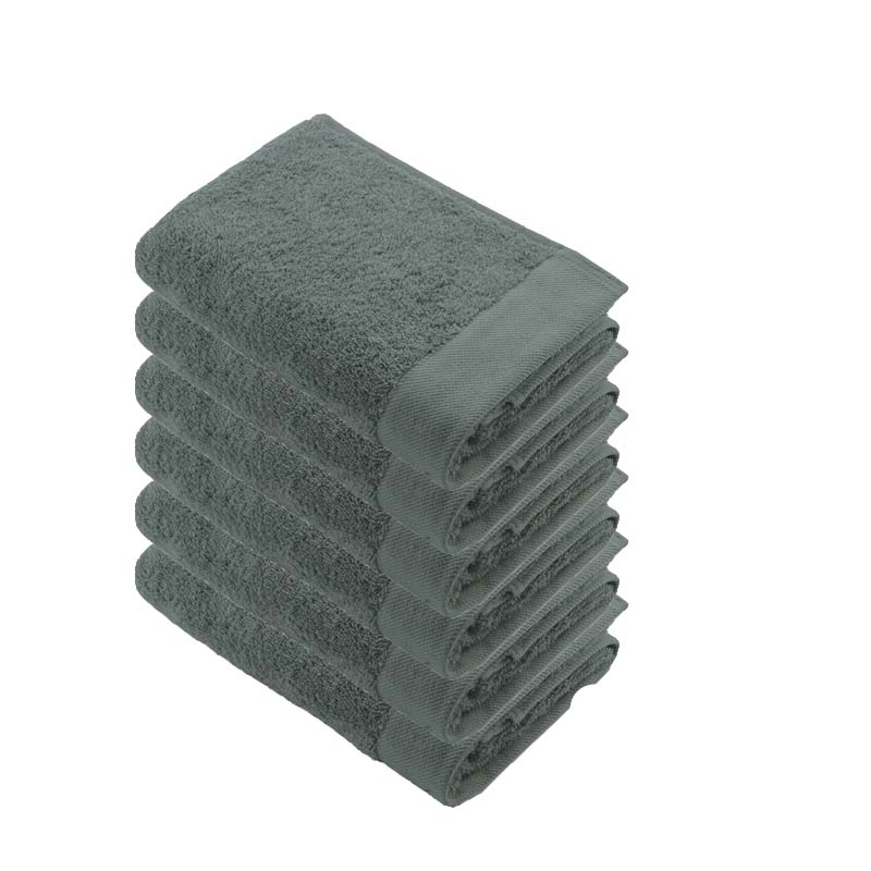 Walra Remade Cotton Handdoek 50 x 100 cm 550 gram Donker Groen - 6 stuks