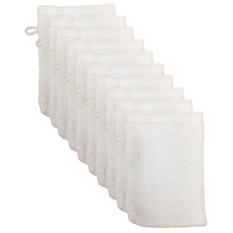 The One Washandjes Wit - 10 stuks
