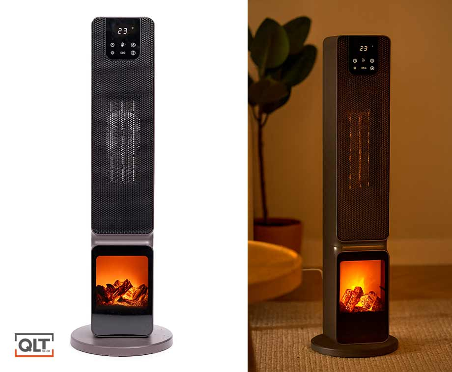 Torenheater Met Haardvuur Vlameffect