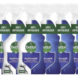 6x Dettol Allesreiniger Spray Power & Fresh - Badkamer - 500 ml
