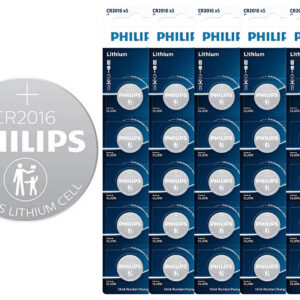 25 Philips CR2016 batterijen