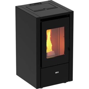 VAASA Pelletkachel VAASA 63 - 6,3 kW - voor ruimten tot 135m3 - zwart