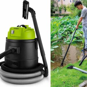 Teien 4-in-1 vijverstofzuiger met afvoer 1600W - 30 liter - Incl. accessoires ( 2de Kans Deal)