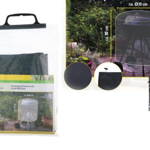 Kinzo BBQ Hoes - Beschermhoes voor Ronde Barbecues - 70 x 80 cm