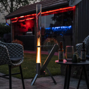 Green Flame BPH-R80-A Outdoor Pellet Lounge Heater - 44,5x36x129,5 cm - Terrasverwarmer / Tuinhaard / Patio Heater