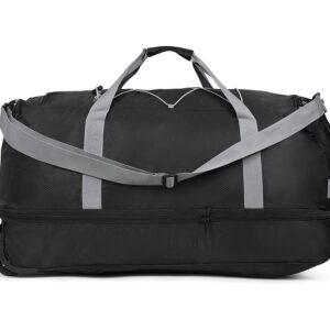 TravelZ Opvouwbare Reistas met Expander 80-95 ltr - Lichtgewicht weekendtas - Uitbreidbaar - Zwart