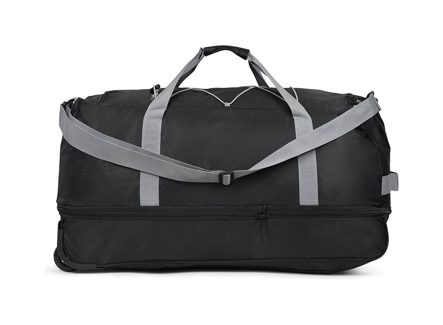 TravelZ Opvouwbare Reistas met Expander 80-95 ltr - Lichtgewicht weekendtas - Uitbreidbaar - Zwart