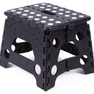 Michelino Opvouwbare kruk - Keukenkruk - Inklapbaar - Zwart