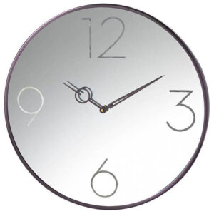 Parlane Mirrored Klok - Zwart - Ø46x4 cm