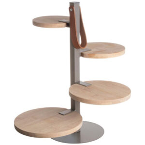 Gusta Serveertoren - Etagere - 4 laags - 16 x 36 cm