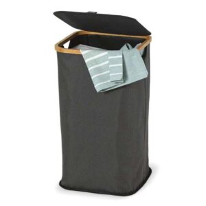 Domopak Living wasmand - Met deksel - 50 Liter - Antraciet