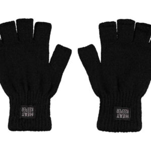 Heat Keeper Vingerloze heren thermo handschoenen zwart