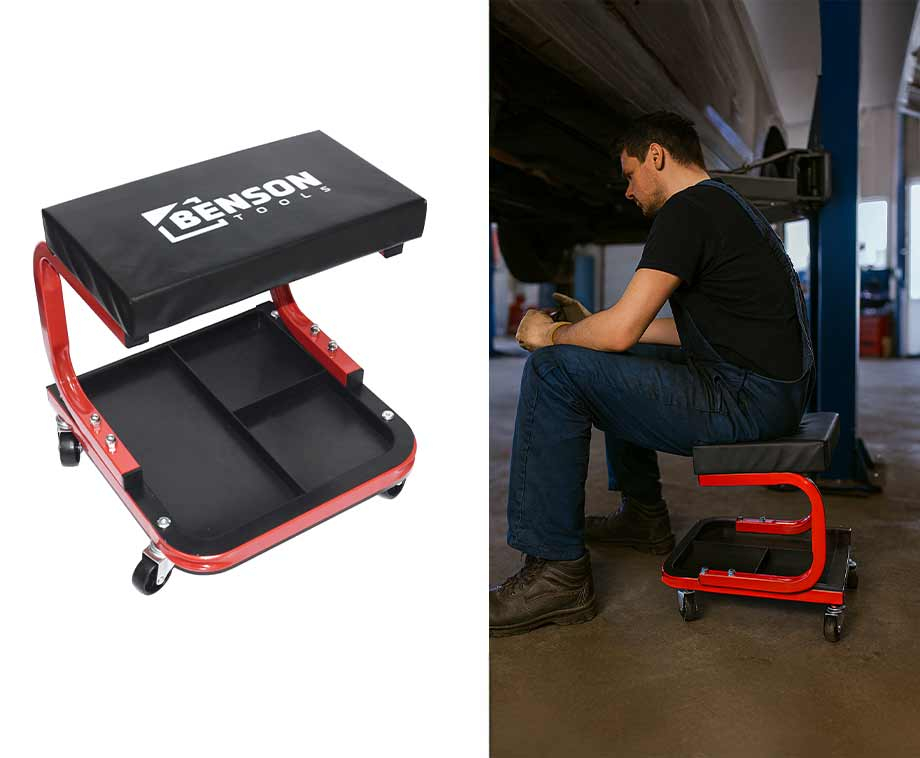 Verrijdbaar Werkplaatskrukje