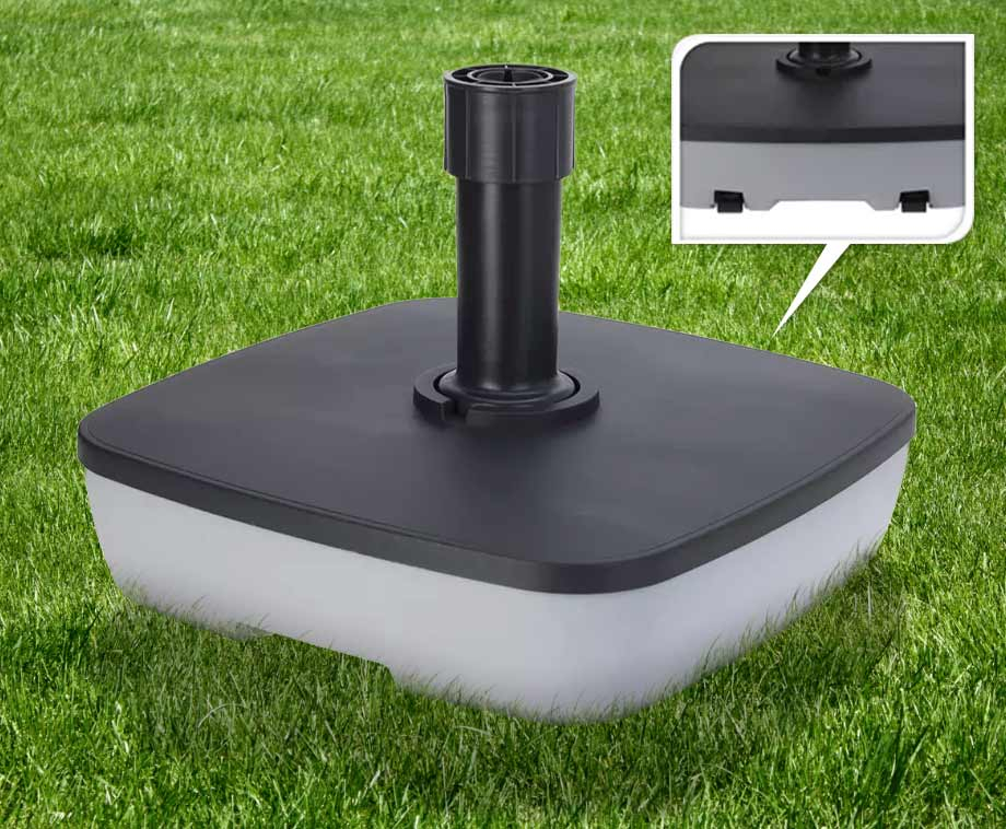 OPRUIMING: Verrijdbare Parasolstandaard Voor Staande Parasol