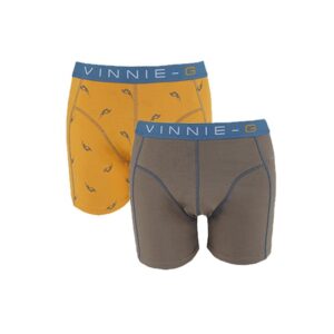 Vinnie-G Boys boxershorts Wakeboard Grey - Print 2-Pack-128/134