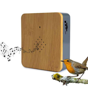 Vogeldoosje Met Sensor Houtlook