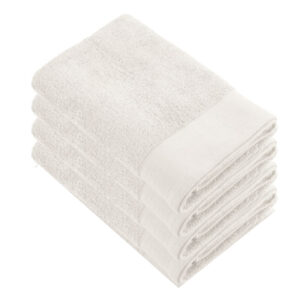 Walra Soft Cotton Douchelaken 70x140 cm 550gram Kiezel Grijs - 4 stuks