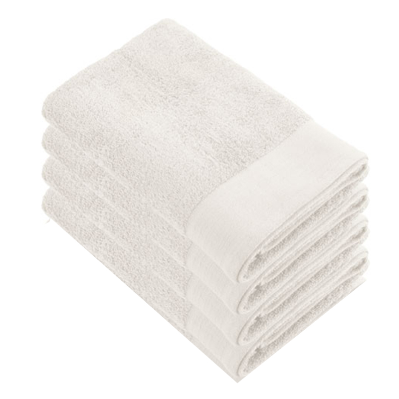 Walra Soft Cotton Douchelaken 70x140 cm 550gram Kiezel Grijs - 4 stuks