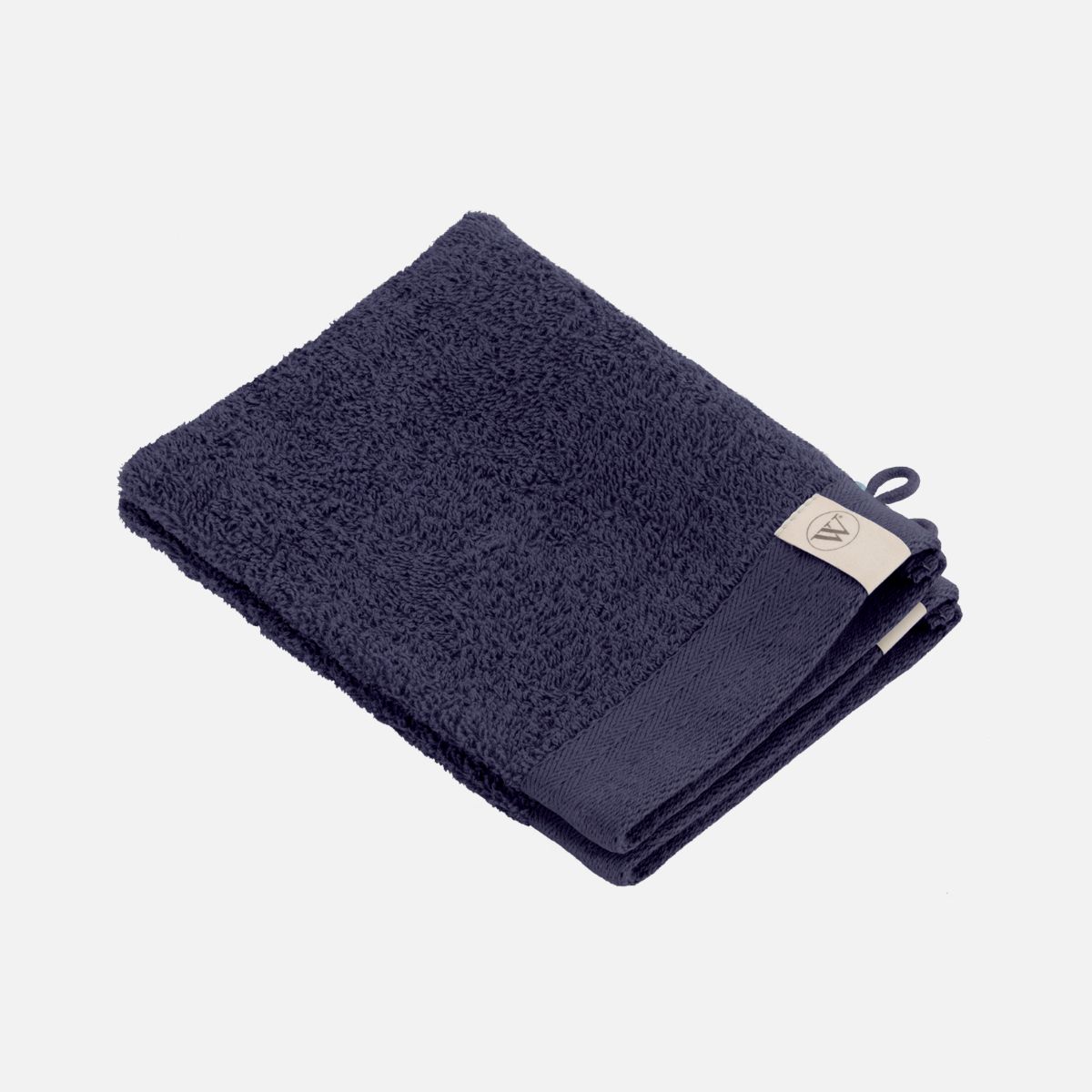 Walra Soft Cotton Washandje 16x21 cm 550 gram Navy - 2 stuks