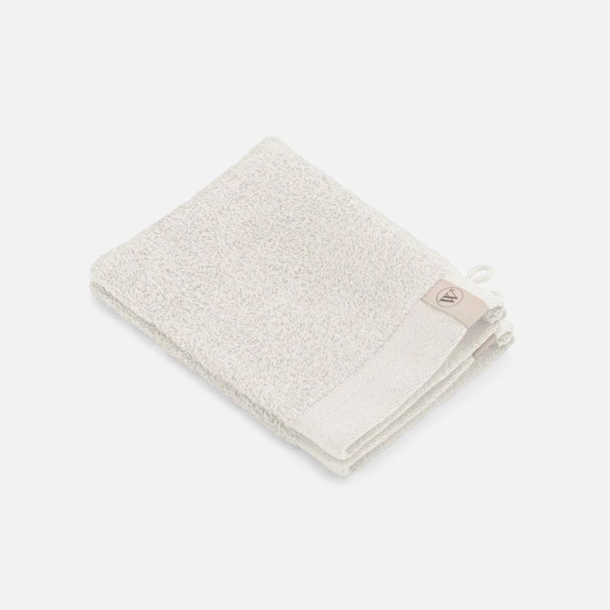 Walra Soft Cotton Washandje 16x21 cm 550 gram Kiezel Grijs - 2 stuks