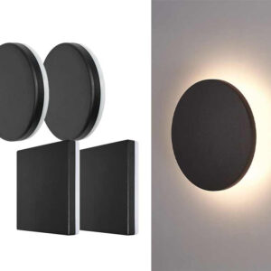 Aluminium Wandlamp Plat Inclusief LED Lichtbron