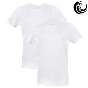 Vinnie-G Heren T-shirt Ronde hals Wit 2-pack-L