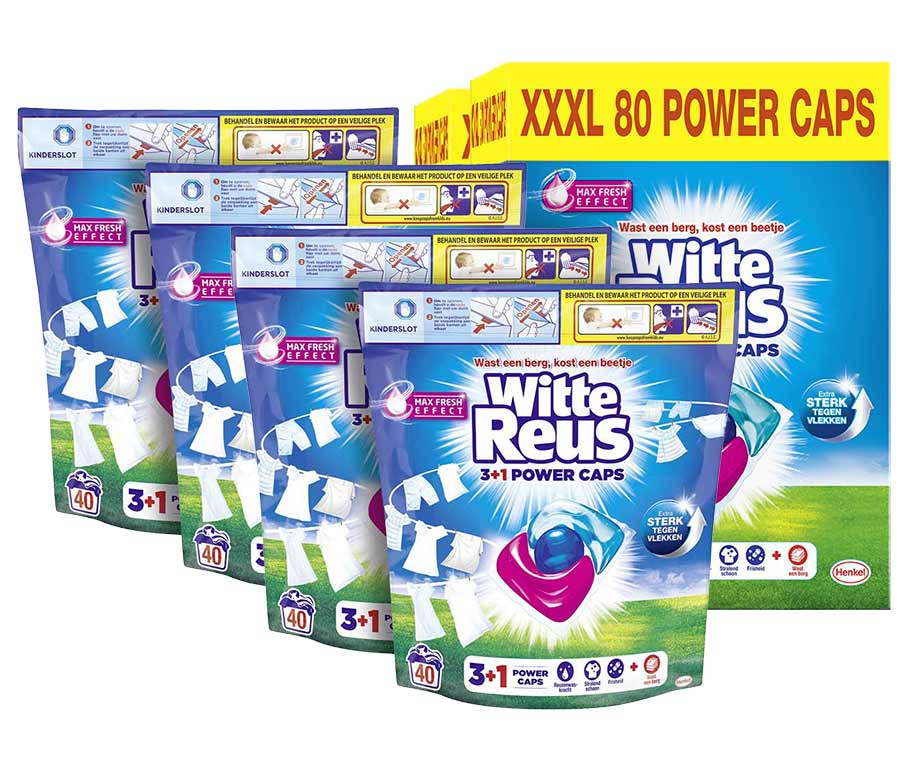 XXXL PACK Witte Reus Power Caps Wascapsules