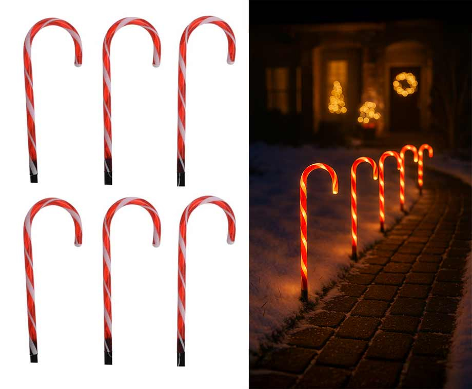 Kerstverlichting Zuurstokken 6-Delig