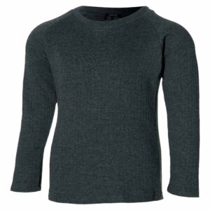 Heatkeeper Kinder Thermoshirt Lange Mouw Comfort Antraciet Melange-128/134