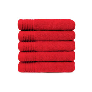 The One Badhanddoek 450 gram 70x140 cm Rood (5 stuks)