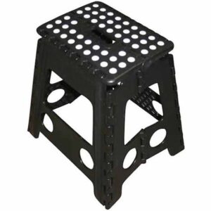 Profeco XL opstapkrukje inklapbaar - Hoogte 40 cm - Zwart