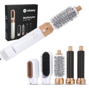 Niceey 5-in-1 Krultang - Föhnborstel - Multistyler - Airstyler